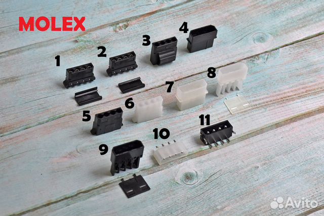Коннектор разъем молекс molex 4pin 4пин