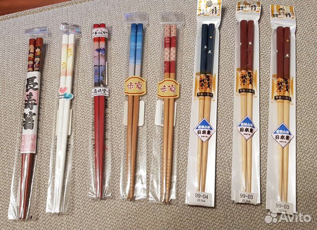 Палочки для еды Япония, деревянные, многоразовые