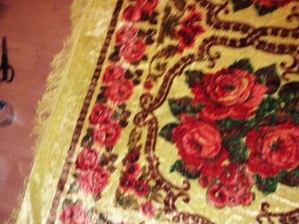 Плюшевая скатерть СССР 2 шт