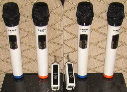 Микрофоны вокальные 4шт радио C-Mark X120V Pro New