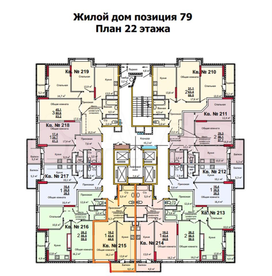 Левобережный планировки квартир