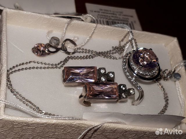 Новое Серебро 925 сапфиры,топазы,роз.кварц