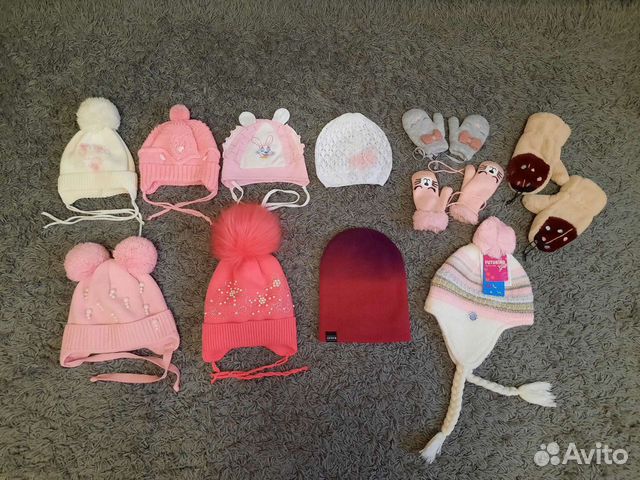 Шапки и варежки от 0 до 3 лет
