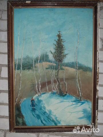 Картина маслом на холсте СССР