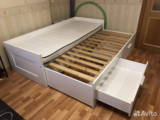 Ikea кровать раздвижная с ящиками