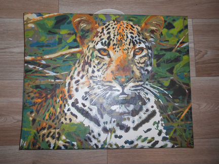Картина Леопард на холсте 40 х 50 см