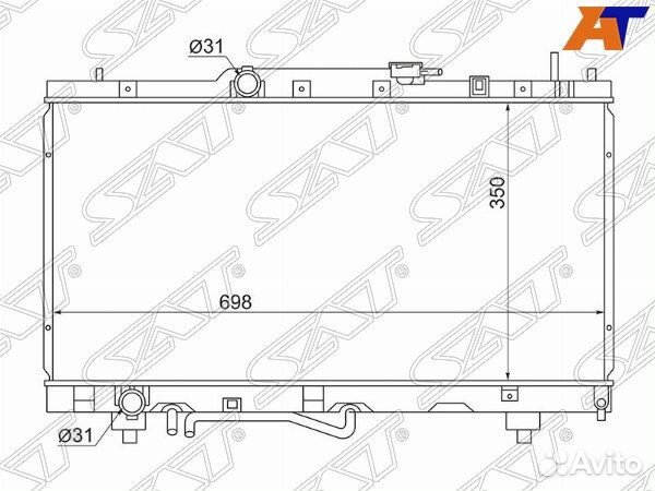 Радиатор toyota, toyota caldina, toyota caldina #T