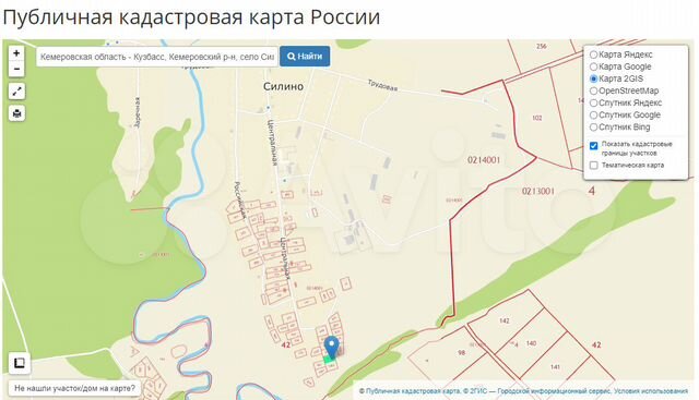 Силино нижегородская область карта