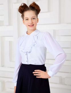 Школьная блузка для девочки, новая, 128