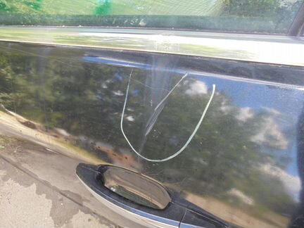 Дверь передняя левая Опель Инсигния. Черная