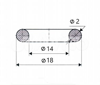 Кольцо резиновое для фитингов O-Ring, # 6, 8 и 10