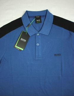 Hugo Boss поло рубашка синяя мужская Все размеры
