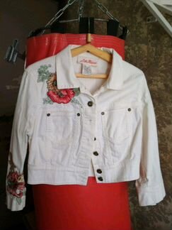 Шикарная джинсовая куртка-болеро