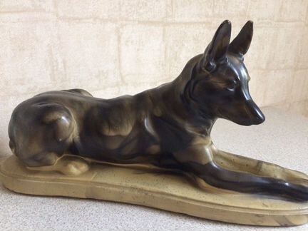 Статуэтка Немецкая овчарка антиквариат