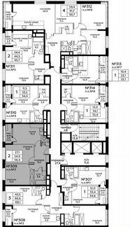 2-к квартира, 56.4 м², 13/20 эт.