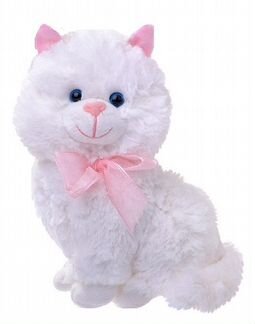 Мягкая игрушка Кошечка белая 34 см