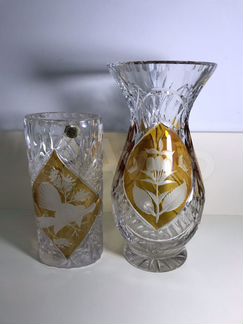 Винтаж: вазы хрусталь Польша