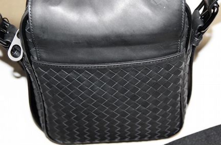 Мужская кожаная сумка Bottega black new планшет