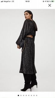 Платье с пайетками h&m