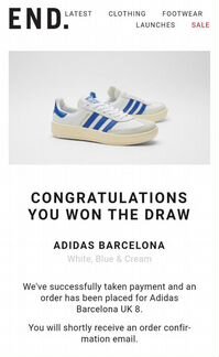 Adidas Barcelona White, Blue & Cream