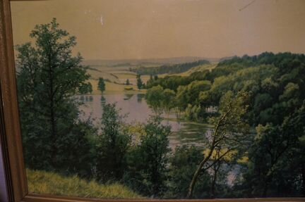 Картина художественная в багетной раме СССР