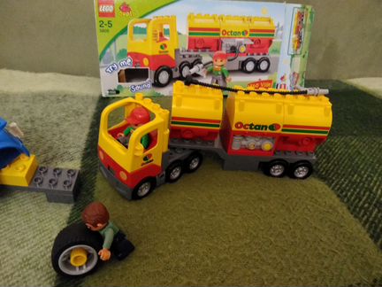 Lego Duplo Бензовоз 5605+Шиномонтаж 5640