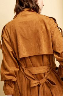 Пальто замшевое, новое