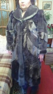 Шуба мутоновая, новая. Размер 52-56