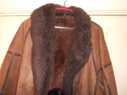 Дубленка зимняя б/у 54-56 размера