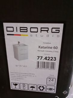 Тумба с раковиной Diborg Katarine 60 см 77.4223