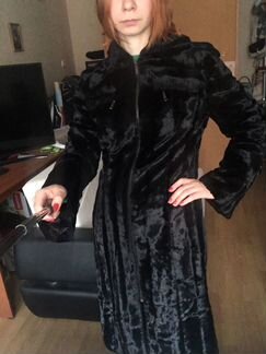 Пальто женское 42 44 черное осеннее