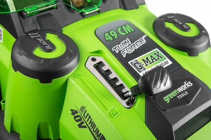 Аккумуляторная газонокосилка greenworks G40LM49DB