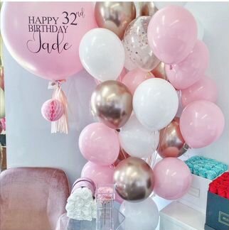 Стильные воздушные шары шарики на день рождения