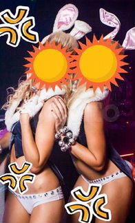 Костюм для гоу-гоу, костюм зайчика