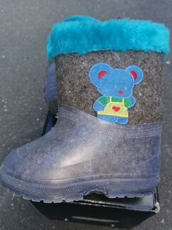 Детские валенки с галошами (15см)