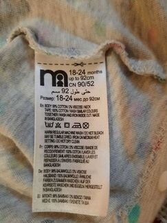 Платье с длинным рукавом mothercare 92р