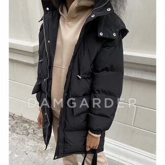 Парка новая женская с мехом и без меха черная