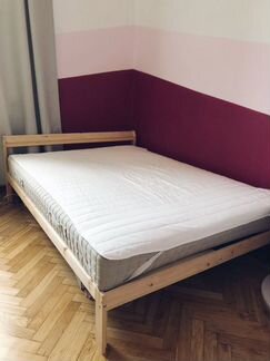 Кровать двуспальная IKEA нейден, реечное дно 2 шт