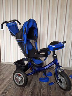 Велосипед трехколесный с ручкой управления