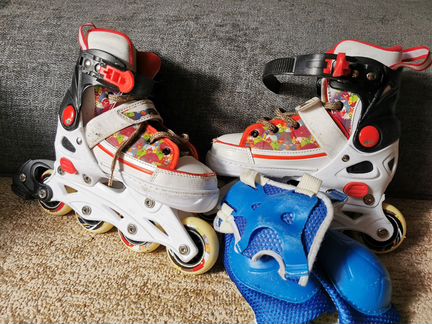 Ролики детские XS 29-32 kreiss angry birds