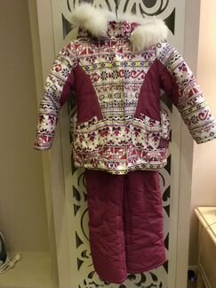 Детский комплект зимний kiko куртка и брюки, р.110