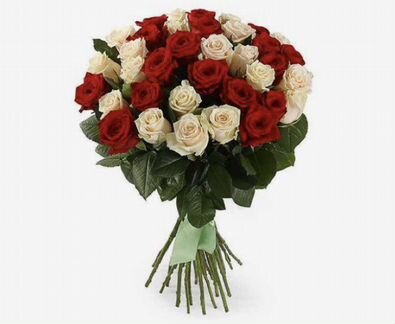 Букет из роз 51 шт (50см) микс доставка 24/7 Москв