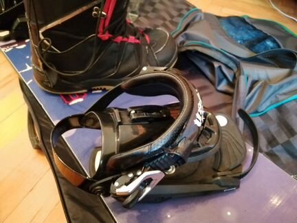 Сноуборд комплект доска, крепы, чехол, ботинки