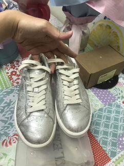 Кеды diadora серебристые