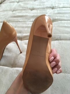 Туфли лаковые nude Sergio Rossi оригинал