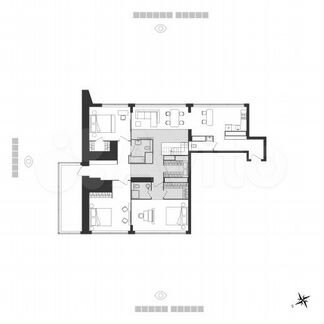 3-к апартаменты, 153.9 м², 26/26 эт.