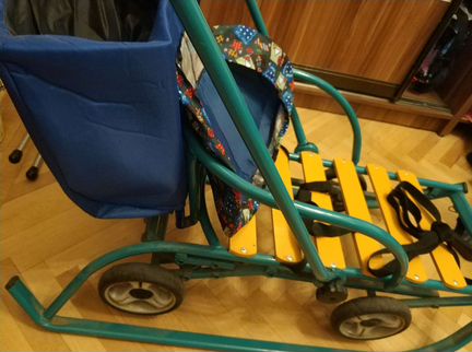 Сани-мобиль с багажником. Коляска санки