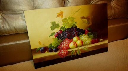 Картина маслом на холсте Виноград, 60х90, Художник