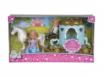 Игровой набор Evi (Simba) Еви и Тимми в карете, 12 см (5738516)