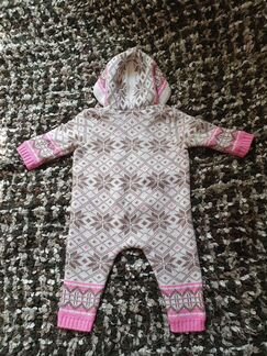 Теплый Комбинезон поддева 68 р-р 3-9 мес